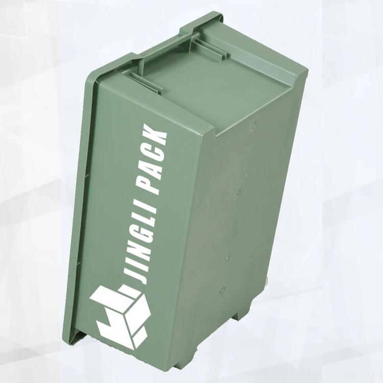 Low Price large nestable plastic fish containers storage box bin