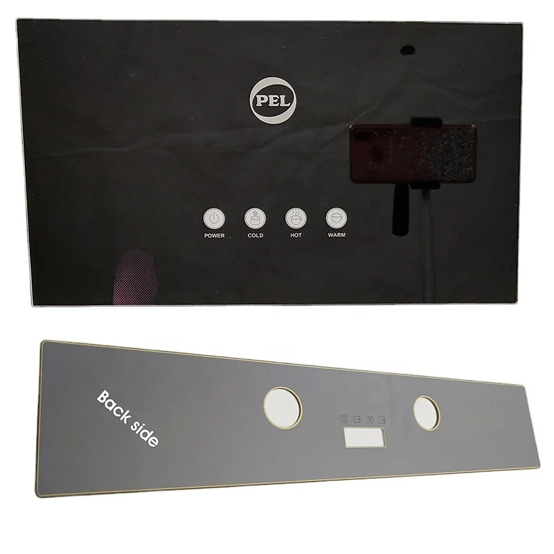 Factory Price OEM Switch Panel Electronic Glass Touch Panel Water Dispenser Glass Surface Tempered Glass Parts