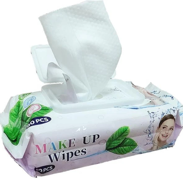 Female Make-up Wet Wipe  Facial Cleansing Towelettes