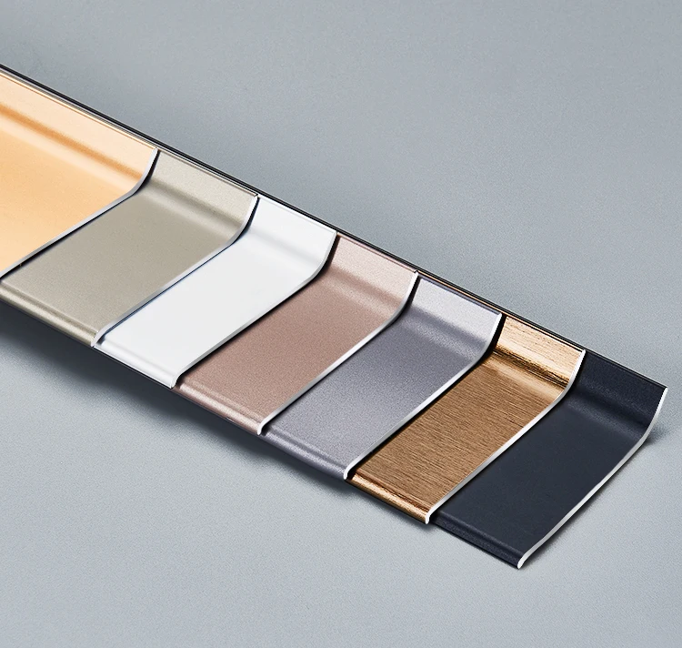 Factory Wholesale Concealed Aluminium Alloy Baseboard Recessed Skirting Baseboard