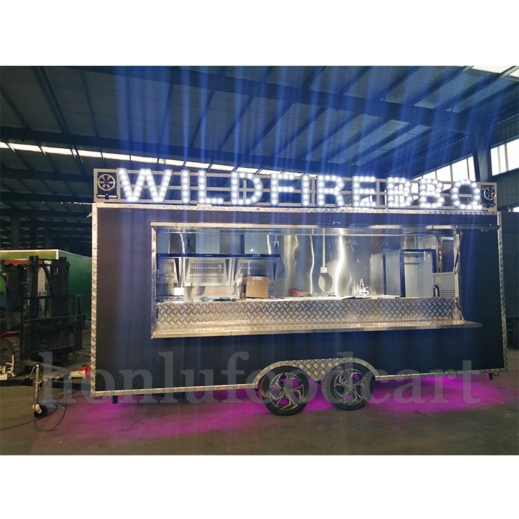  Food trailers fully equipped fast food kitchen equipment concession