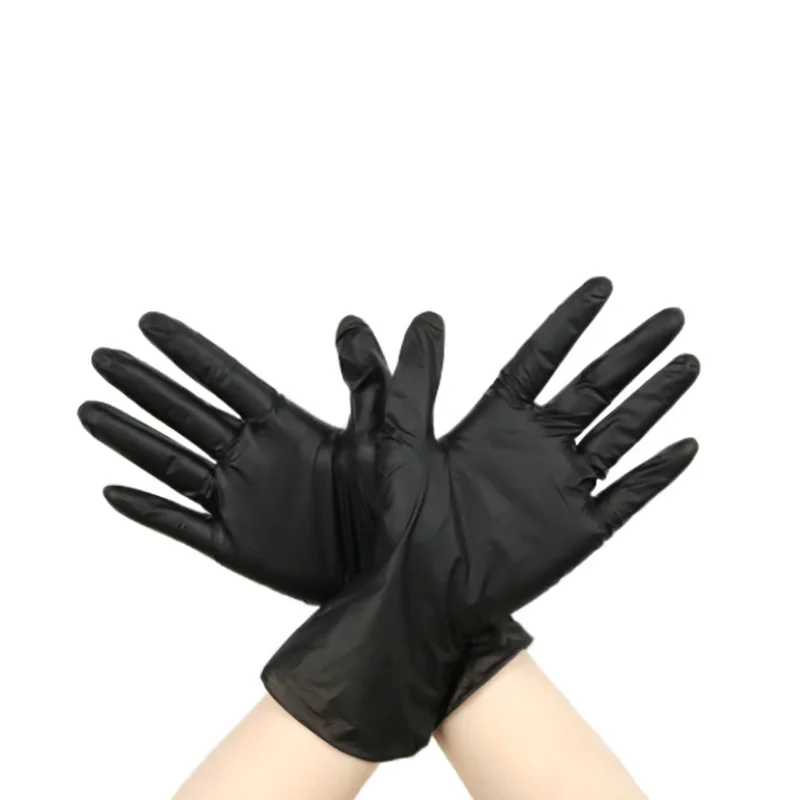 black vinyl disposable gloves household powder blue nitrile vinyl blend gloves powdered vinyl gloves