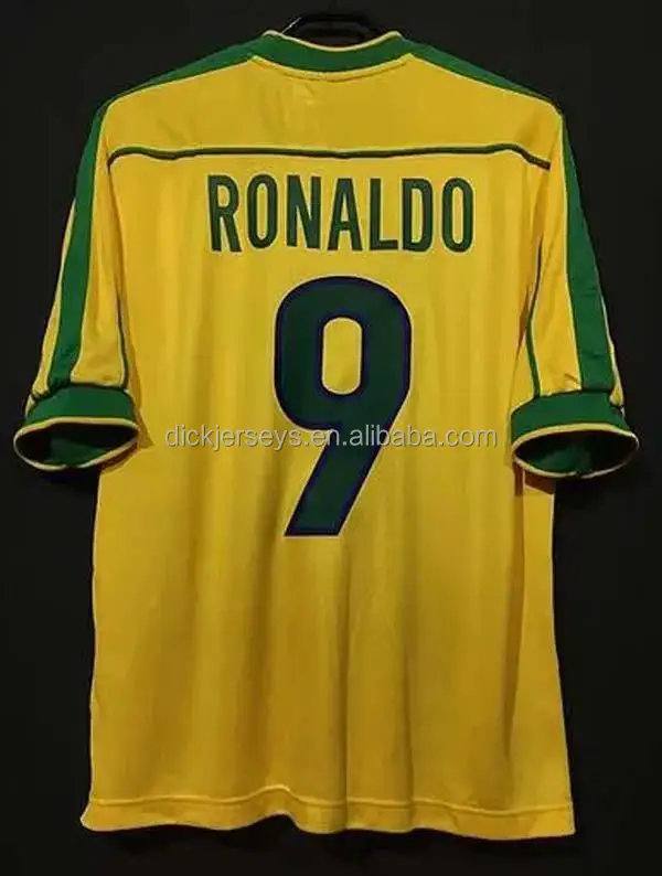 Футбольные майки Brasil Ronaldo 1957 85 88 91 93 94 98 00 02 04 06 12 Ronaldinho KAKA R. CARLOS Camisa De Futebol Brazils