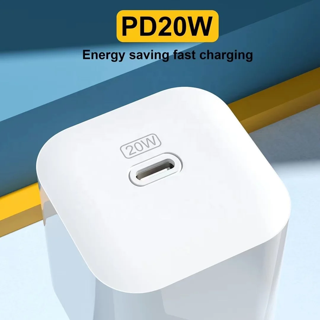 Portable Cell Phone Charger US EU UK AU Plug PD 20W Phone Socket PD Adapter Fast Charger USB Wall Charger