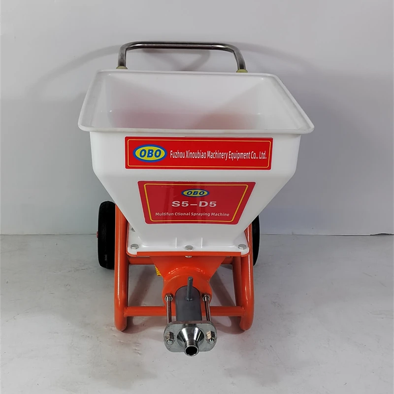 OBO S5-D5 Plaster Spraying machinery 2024 Hot selling Factory direct sale small Portable Electric Cement Mortar Spray Machine