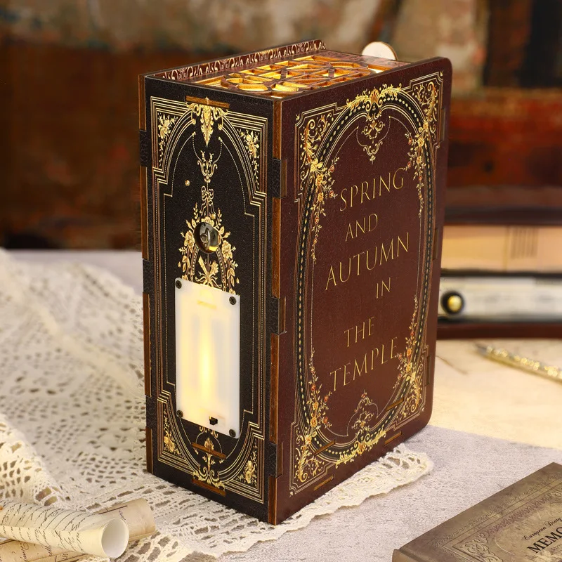 Деревянная 3D-головоломка «сделай сам» книга с нуком полка для заказов церковный вечный книжный магазин игрушка детей и взрослых подарки