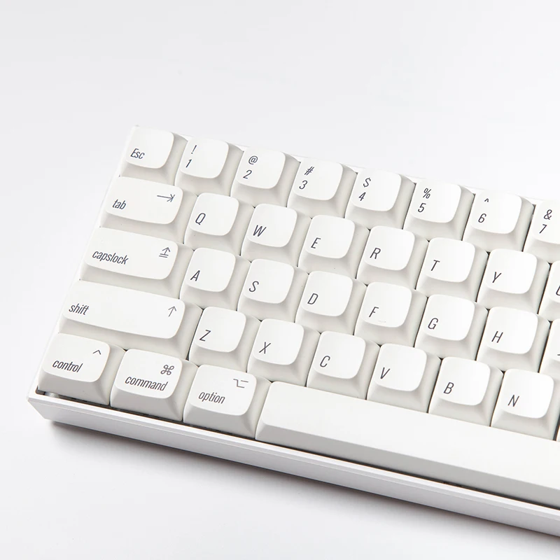 124 ключей/комплект esckey XDA профиль PBT Apple MAC ISO Cherry MX японского аниме белая клавиши для