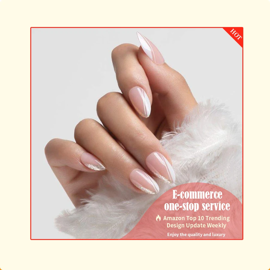 manufactory wholesale  price  pionty stiletto shapes  classic design n artificial  fingernails