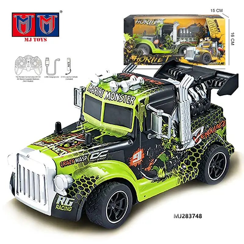 Custom Wholesale 2.4Ghz Light Spray Drifts Cars Remote Control Electric Race Double Acrobatism Rc Drift Car