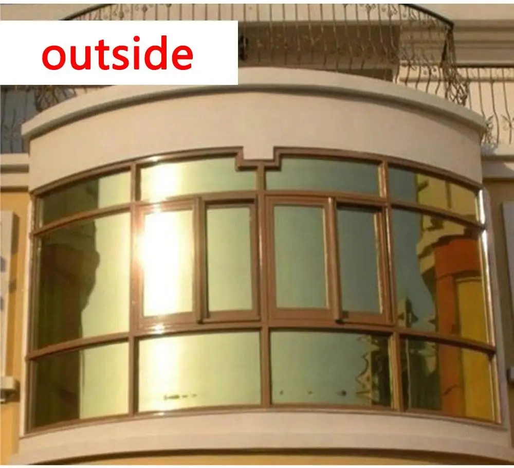 one way vision view mirror window film uv rejection tinting building glass foil family privacy protect window film