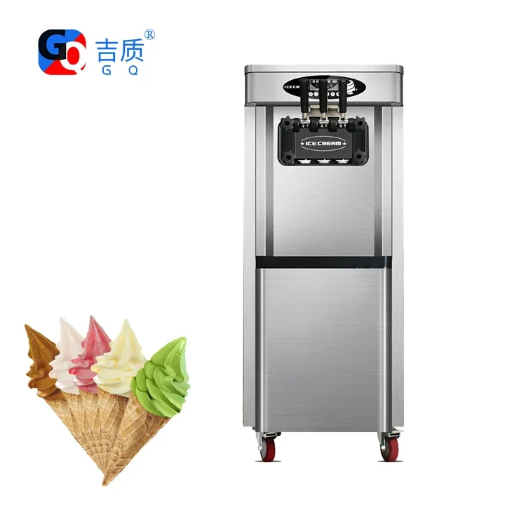 618SDB Stainless steel structure softy ice cream maker machine commercial ice cream machine