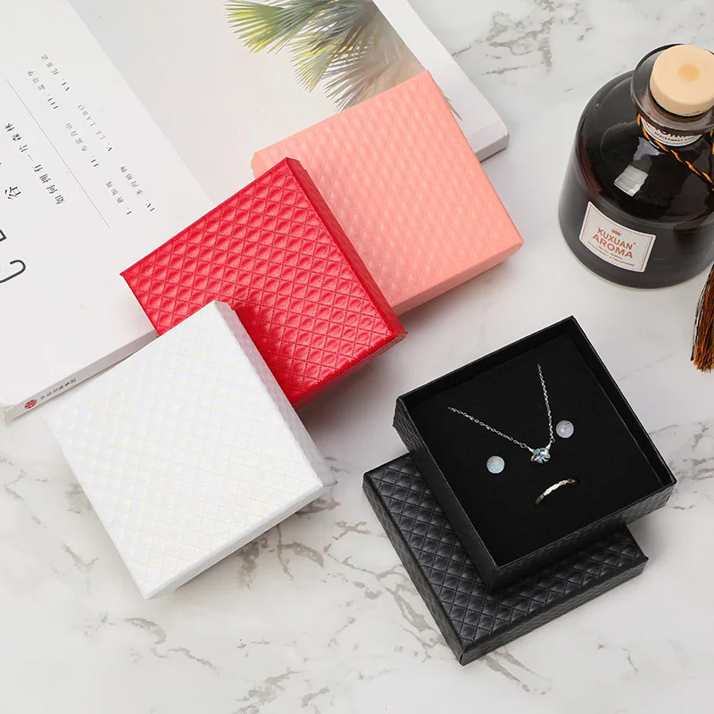 Высокое качество ювелирные изделия кулон браслет Бутик на заказ Магнитная черная Подарочная коробка закрытия складная коробка для ювелирных изделий