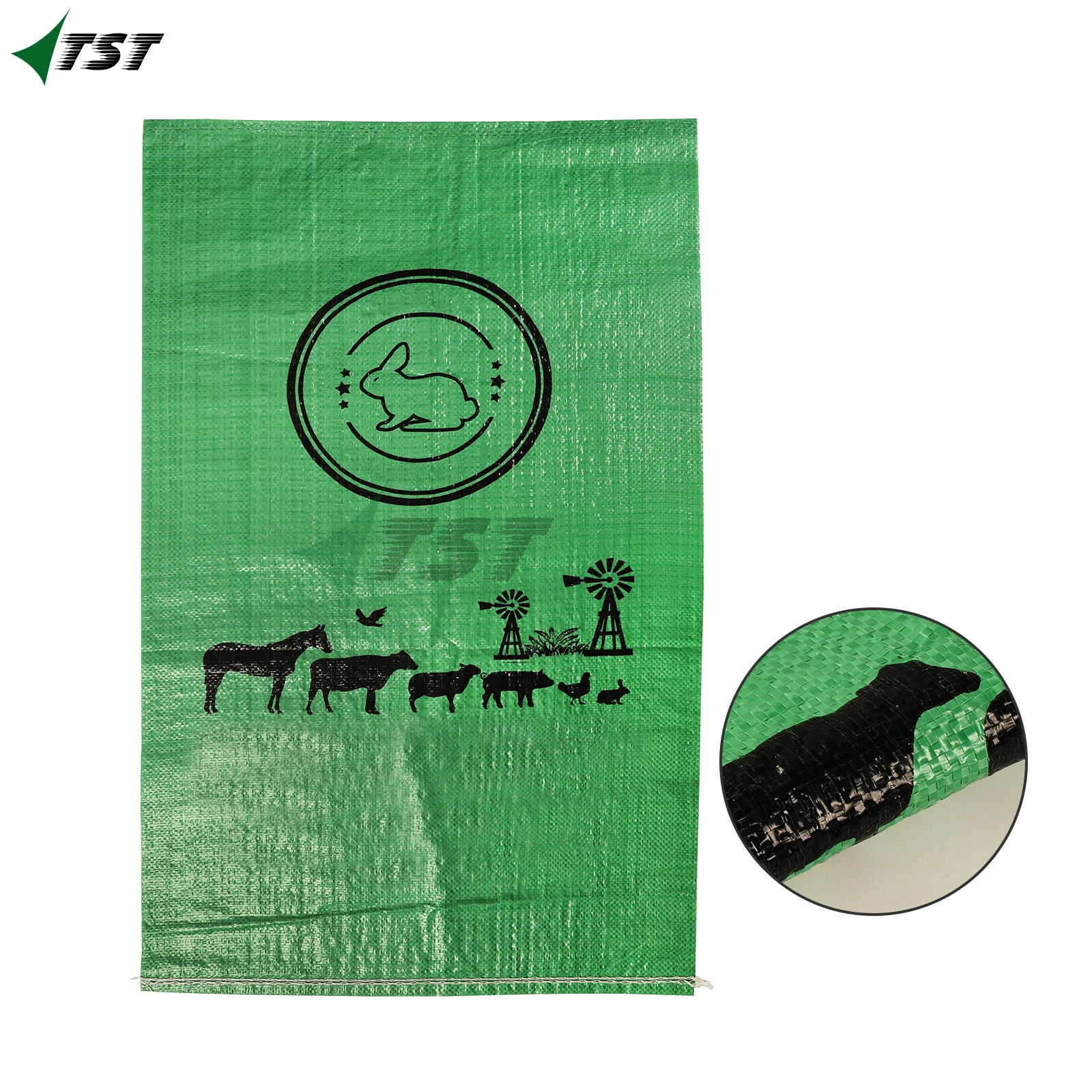 polypropylene material woven mesh bags with logos Costal de Rafia Gris 50x90 Resistente para Empaques y Almacenamiento (100)