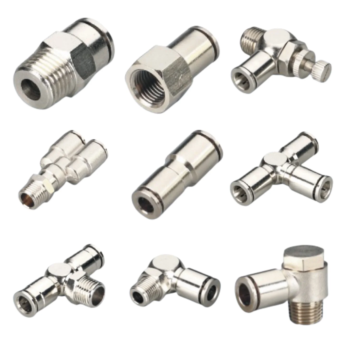 Pneumatic steel fittings accessories manufacturer elbow connector pneumatic air fitting pneumatic