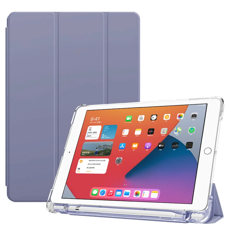  Прозрачный чехол с держателем для карандашей из ТПУ iPad 10 2 2019 7/8 7/8-го