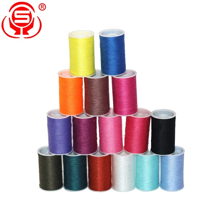 
China cheap braided mercerized polyester sewing thread for garment 