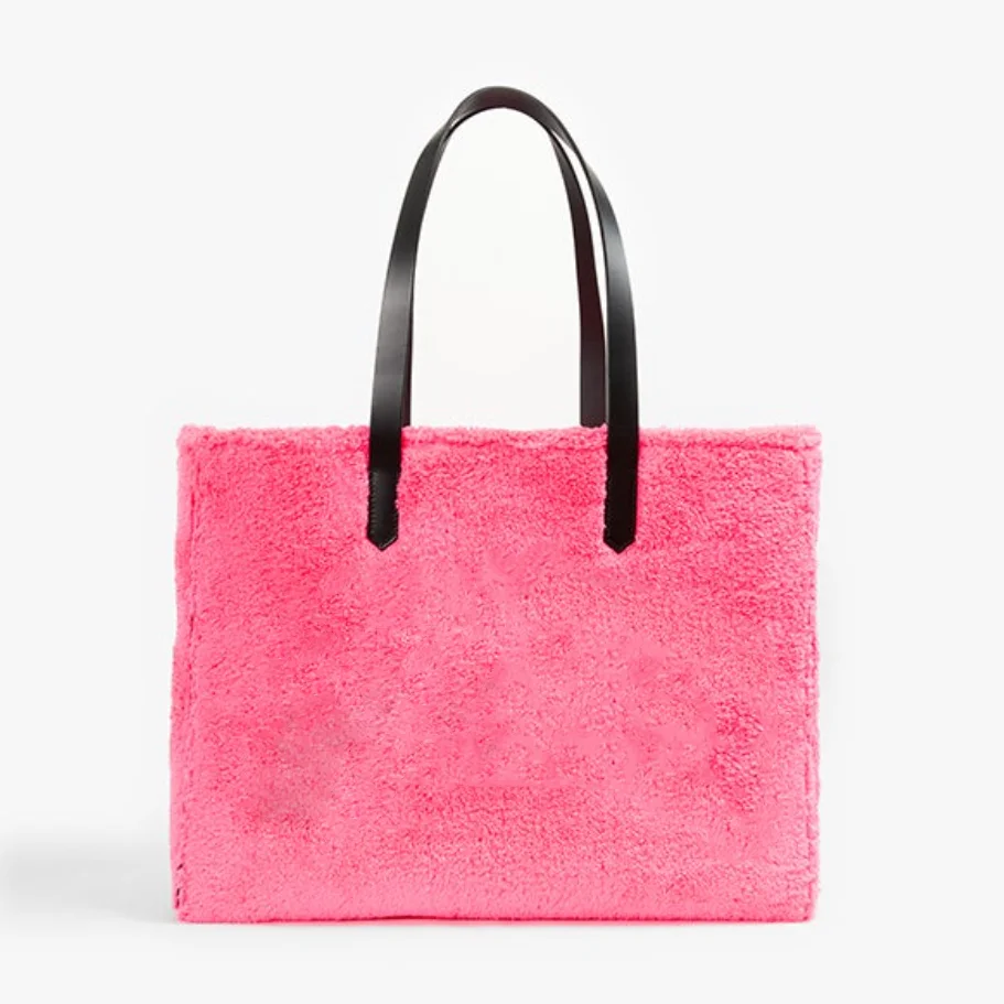 High Quality Soft Mom teddy Outdoor Tote Bag Stroller beach tote Bag