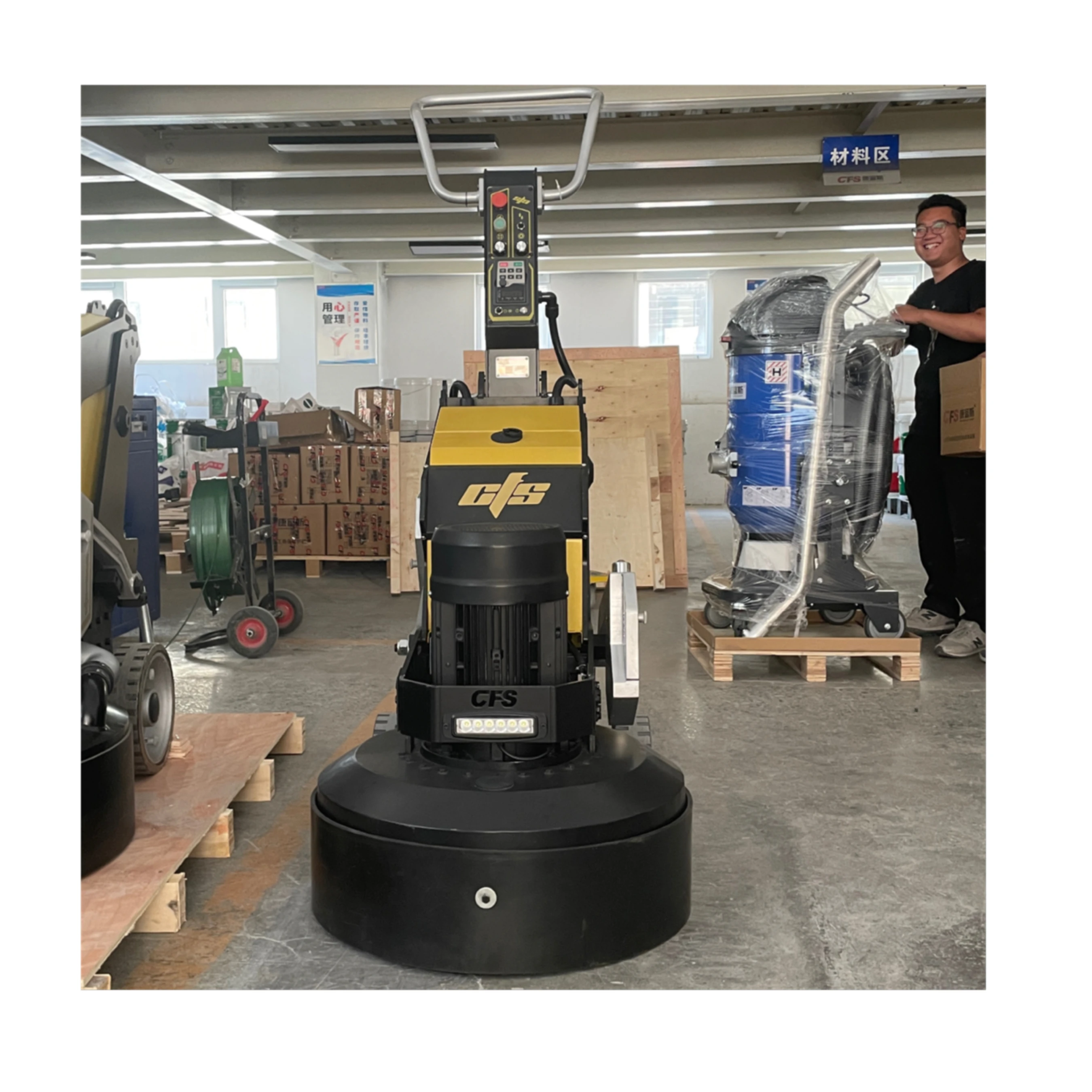 High Load Moment CFS-688 220v servo motor marble concrete grinder polisher for concrete floor