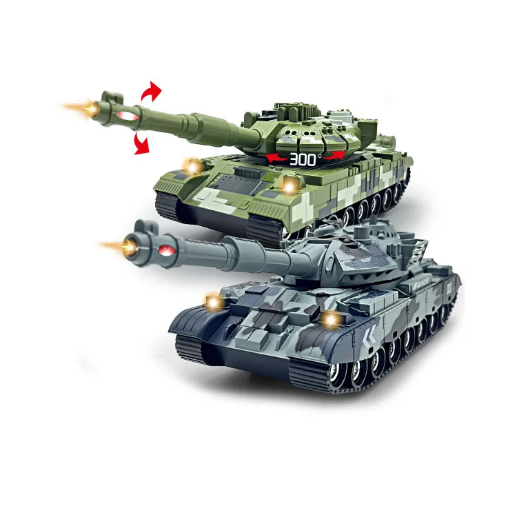1:16 Remote control battle tank with light and sound effects 27MHZ/49MHZ fighting tanks toy