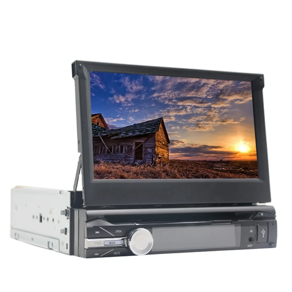 android car radio 1 din GPS Navigation In-dash Detachable Front Panel with BT 2G RAM