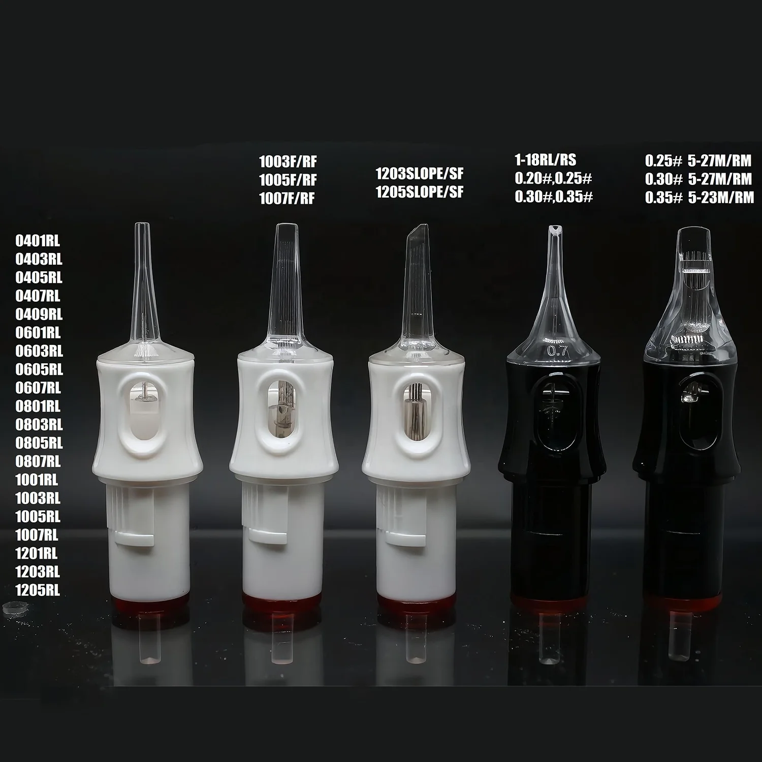 YaBa Tattoo Supply 0.3mm 1RL 23RM Tattoo Cartridges Pmu Needles Machine Tattoo Needle Cartridge