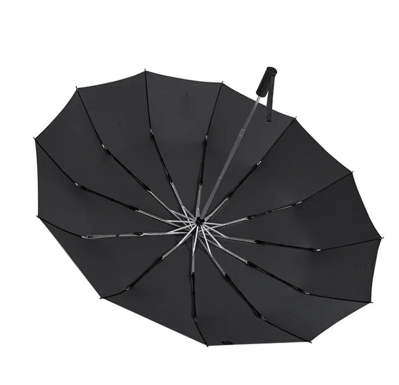 Складной зонт 3 класса водостойкий ветрозащитный 27 дюймов 12 ребер складных зонта защита от шторма