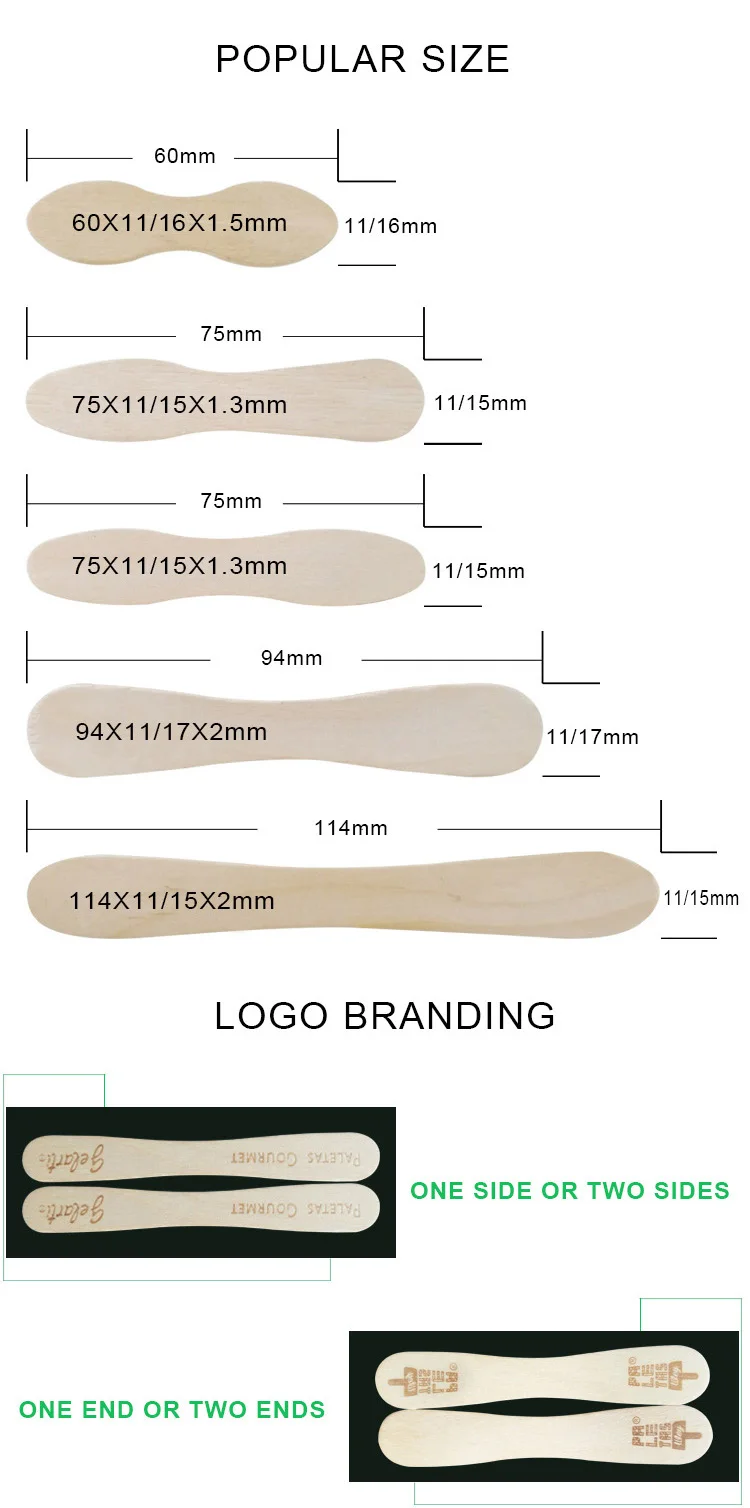 bundled logo printing ice cream spoons