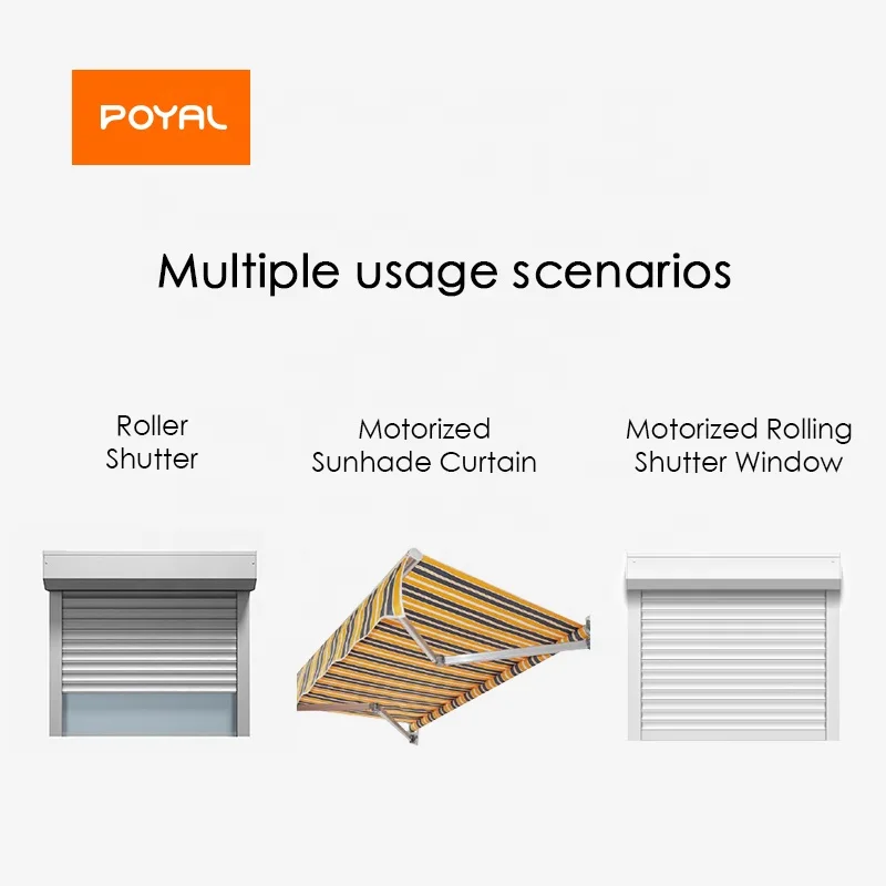 20Nm 15Rpm Roller Blinds Smart AC Motor for electric rolling window awning