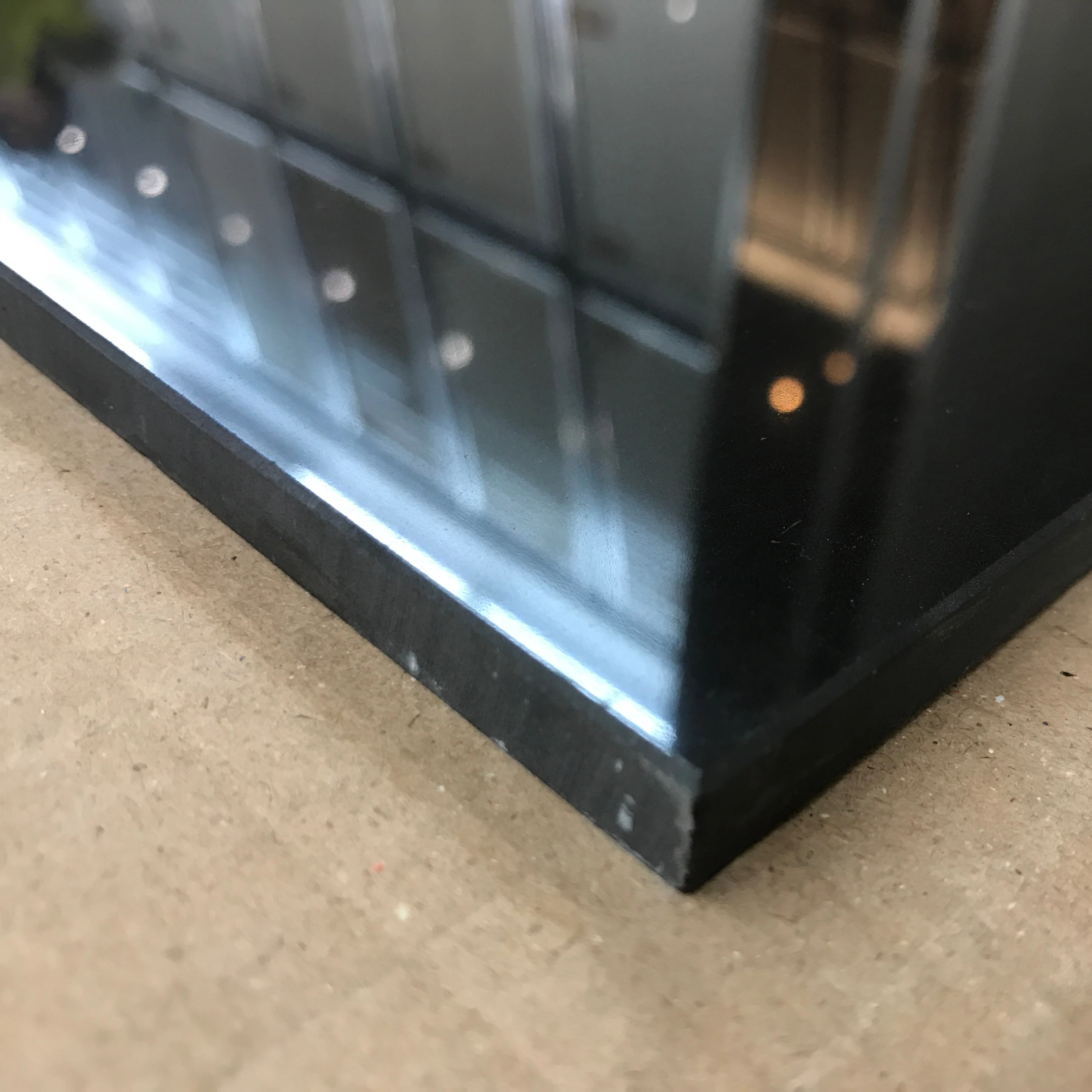 High Quality Full Body Black Unglazed Polished Porcelain Floor Tile Interior Living Room Villa House Glossy Matte Made Salt