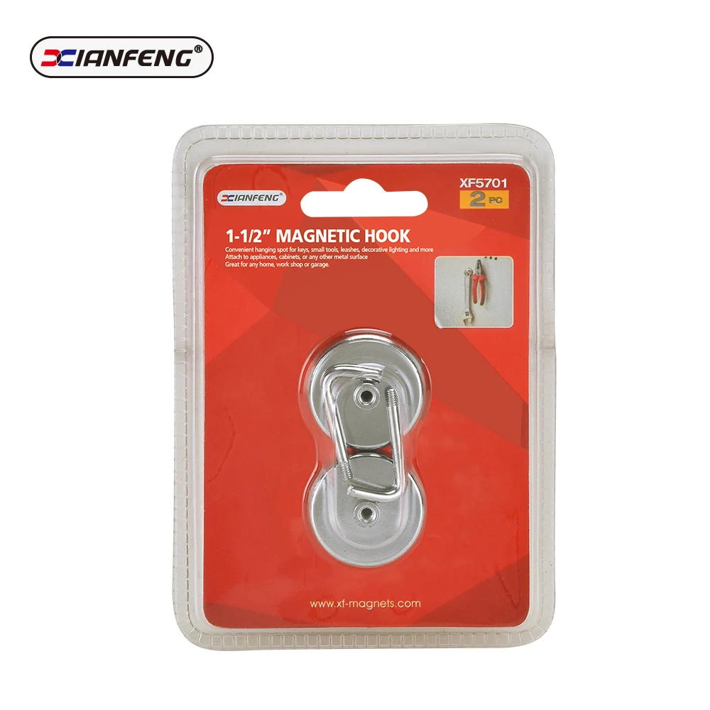 Магнитные Крючки для подвешивания инструментов для барбекю, гриля, держатели для кастрюль, неодимовый магнитный крючок-вешалка для холодильника, поворотный крючок XIANFENG