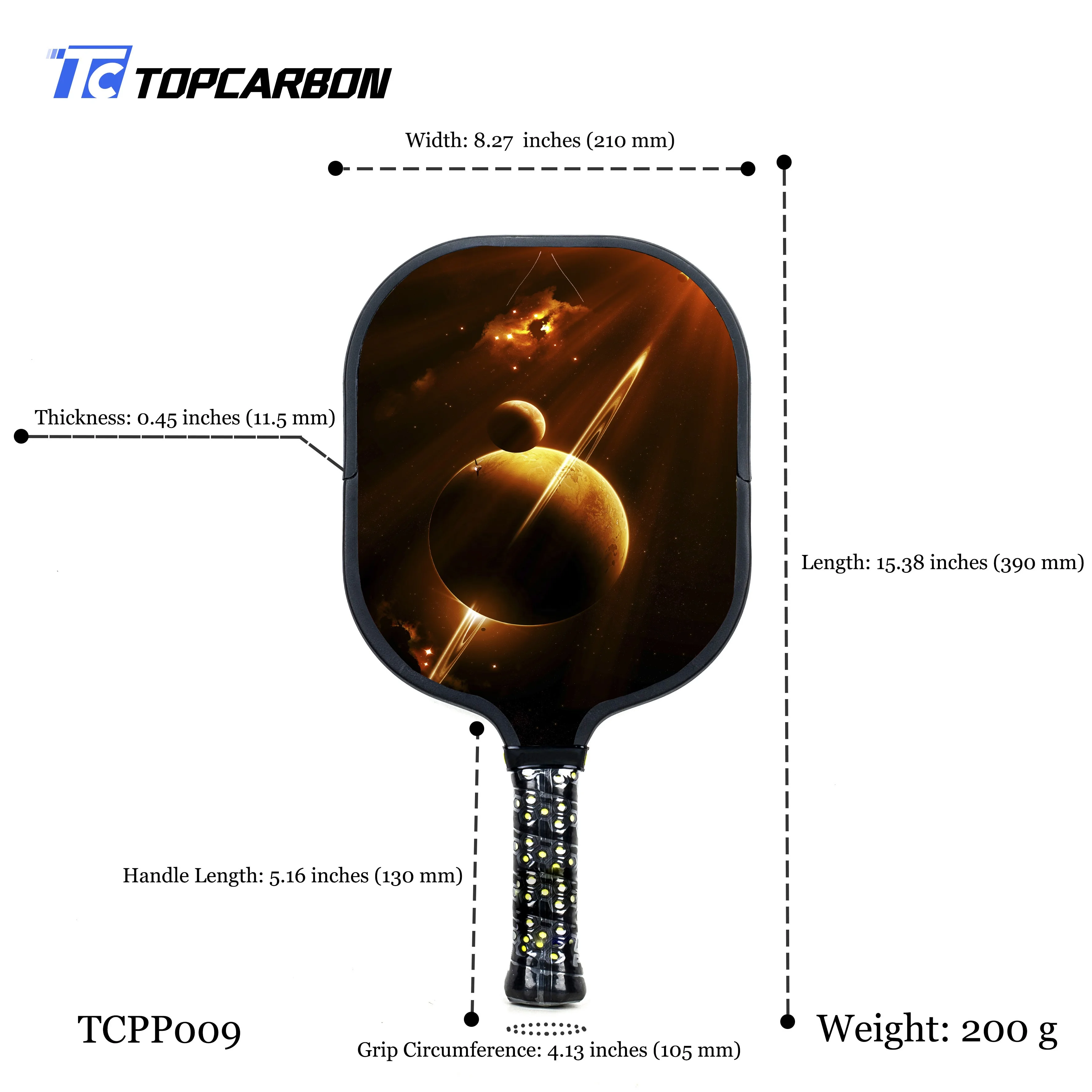 Новинка 2022, уличная карбоновая ракетка для пиклбола с сотовым графитом, ракетка для пиклбола