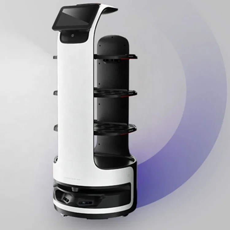 Self Driving  auto food delivery robot restaurant delivery robot car Serving Robot Restaurant for Catering Service