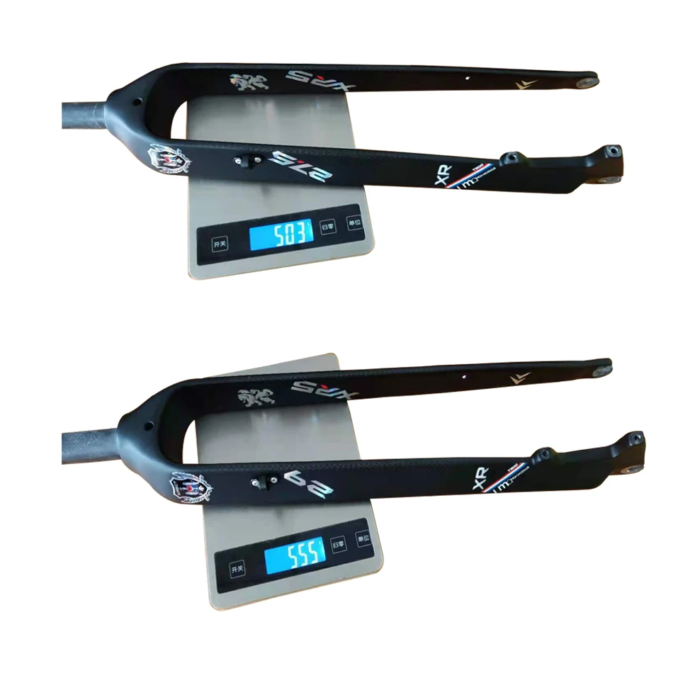 KRSEC Carbon fork Ultra light  26/27.5/29  MTB fork 3Kcarbon fiber fork disc brake