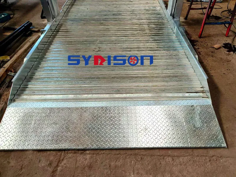 Two post car parking lift underground hydraulic double bridge for car parking lift