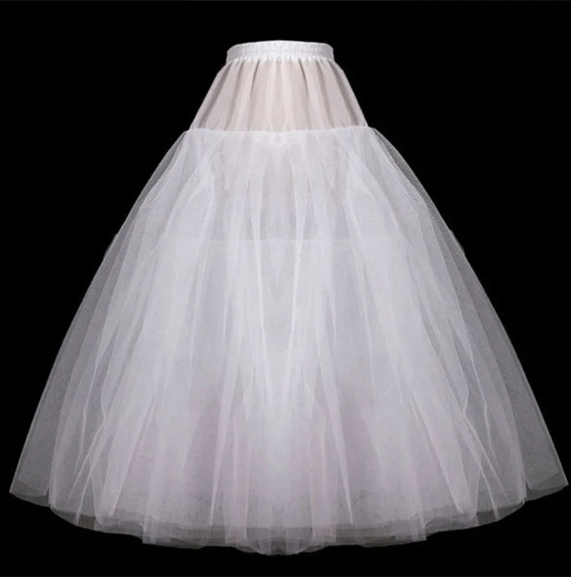 Factory direct sales no hoop 2 layers of yarn a line petticoat ball gown and wedding petticoats underskirt bouffant petticoats