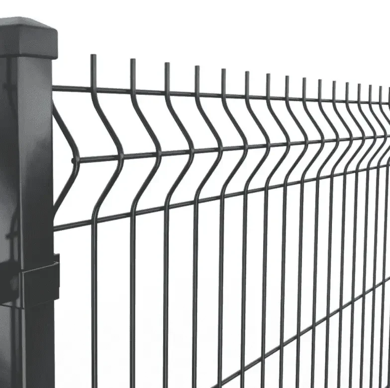 Poland Welded Mesh Fence PVC Coated Nylofor Outdoor Security 3d curved wire fence panel