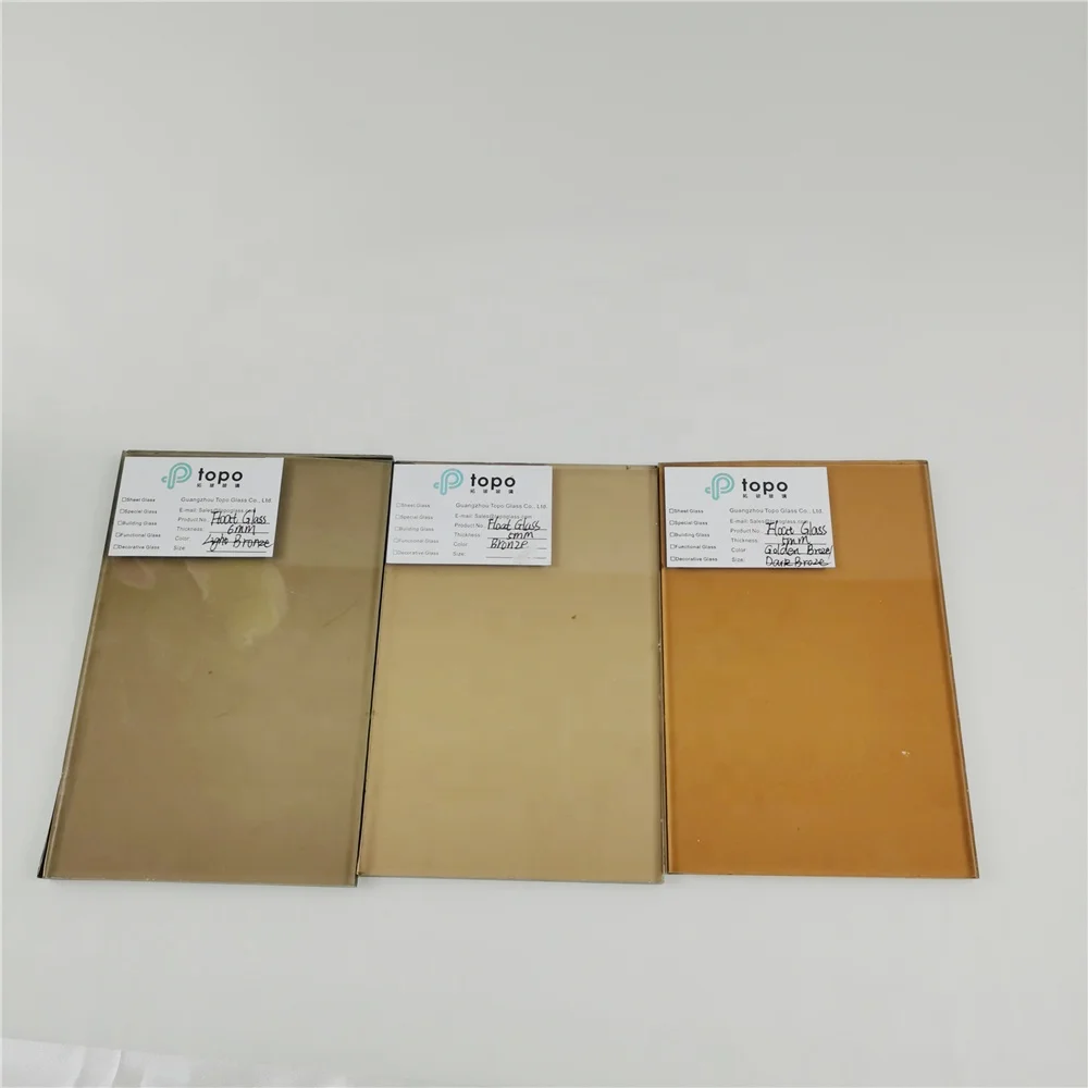 4mm 5mm 6mm 8mm 10mm 12mm Tinted  Bronze Float Glass Samples (C-GB)