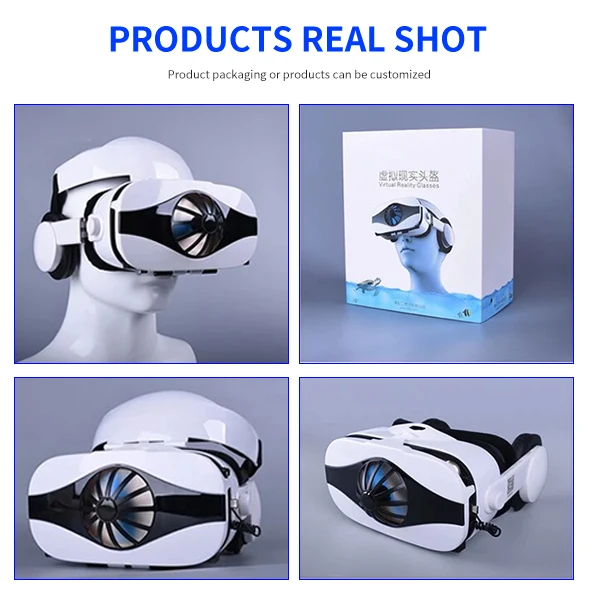 Amazon Лидер продаж 3D гигантский экран театр gafas vr гарнитуры контроллер охлаждающий вентилятор с уникальным дизайном 3d стекло очки