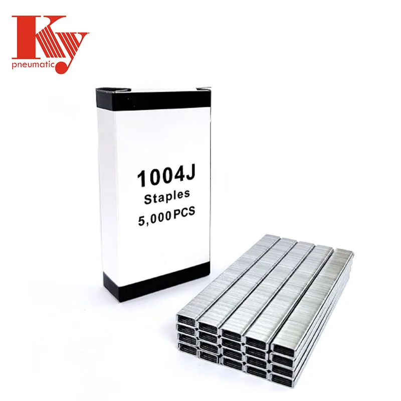 10J Series Crown 11.2mm Industrial Staple Fastener Short Nail 1004J Staple Pin