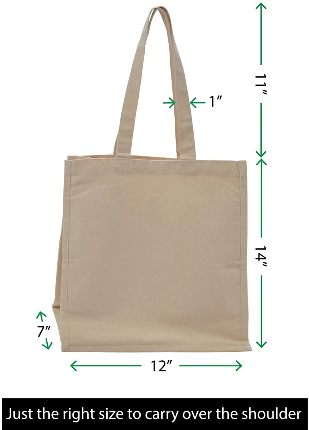 Reusable canvas grocery bag cotton handbag shopping bag