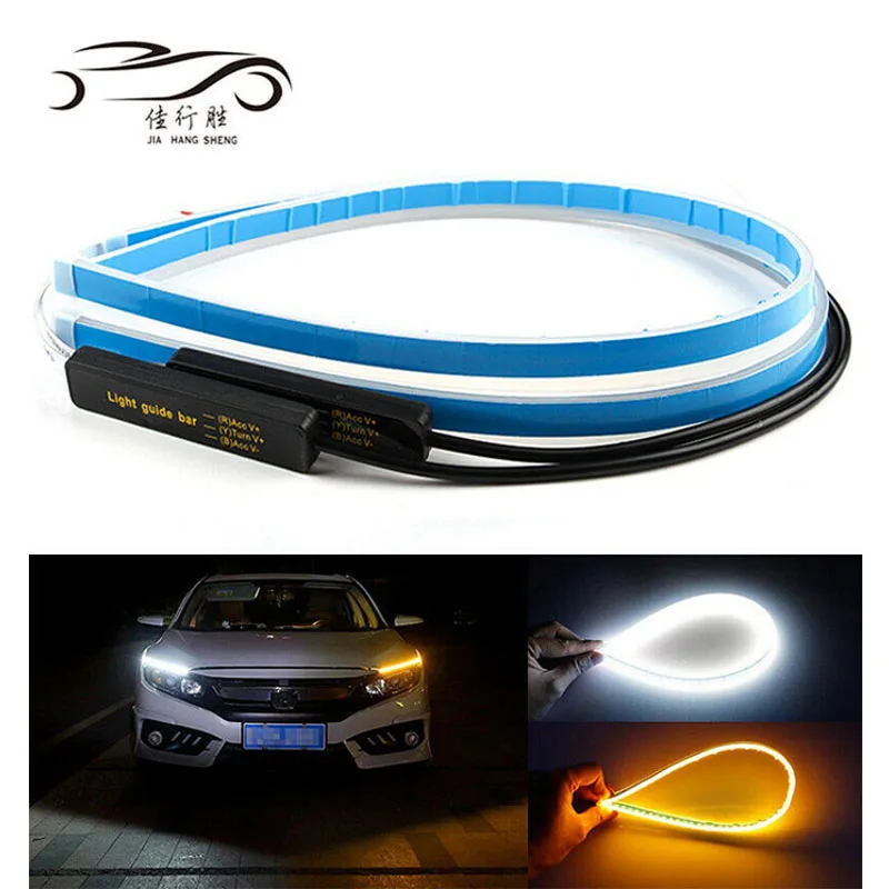 Лидер продаж, новейшая СВЕТОДИОДНАЯ лента RGB 1,2 м с динамическим тормозом и поворотным сигналом, Автомобильный задний фонарь