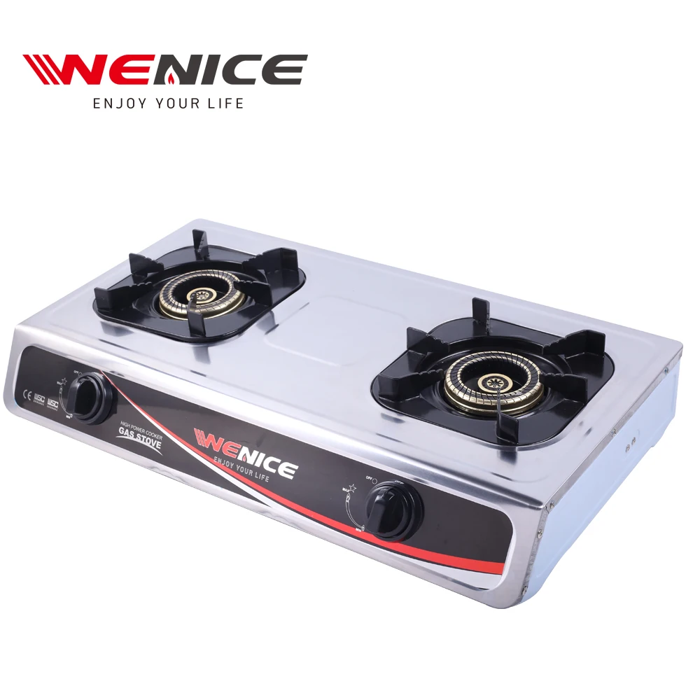 new arrivals xunda  stainless steel gas stove 2 burner	cooktops gas stove