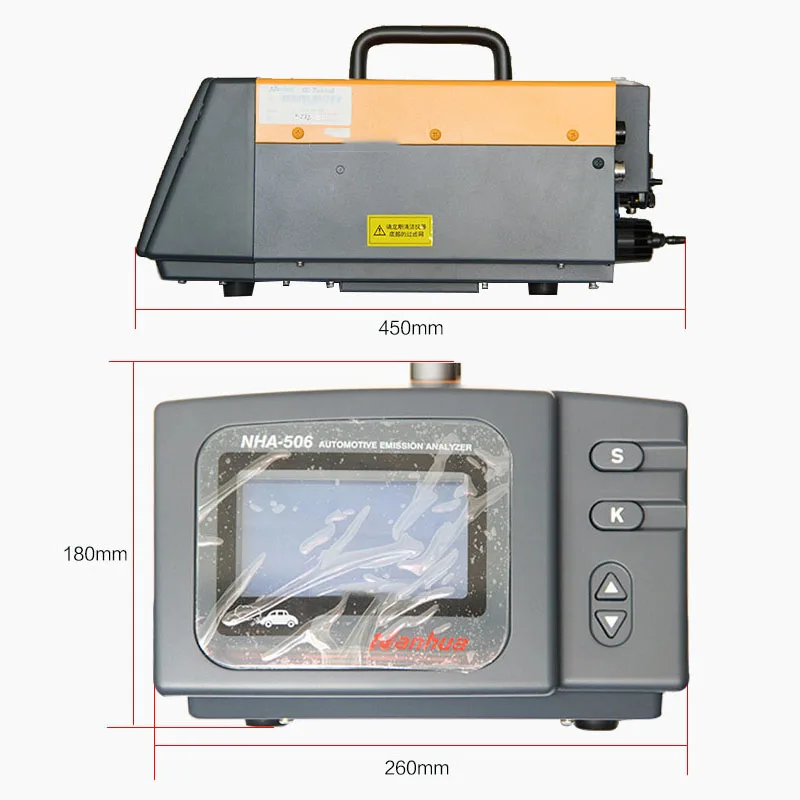 Car Auto Smoke Waste Gas Volume Detector Use for HC CO CO2 O2 NO Automotive Exhaust Gases Analyzer