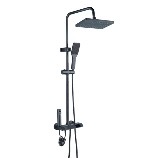 Piano Keys Shower suit Pressurized Constant Temperature Bathroom Household Digital Display Temperature Control 4 Shower