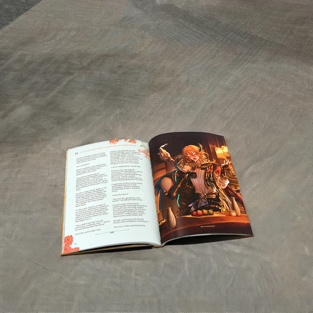 Custom Soft Cover Paperback Booklet Printing Glossy Offset Paper for Business Use Book Cardboard Display Hard Cover Skating Bear