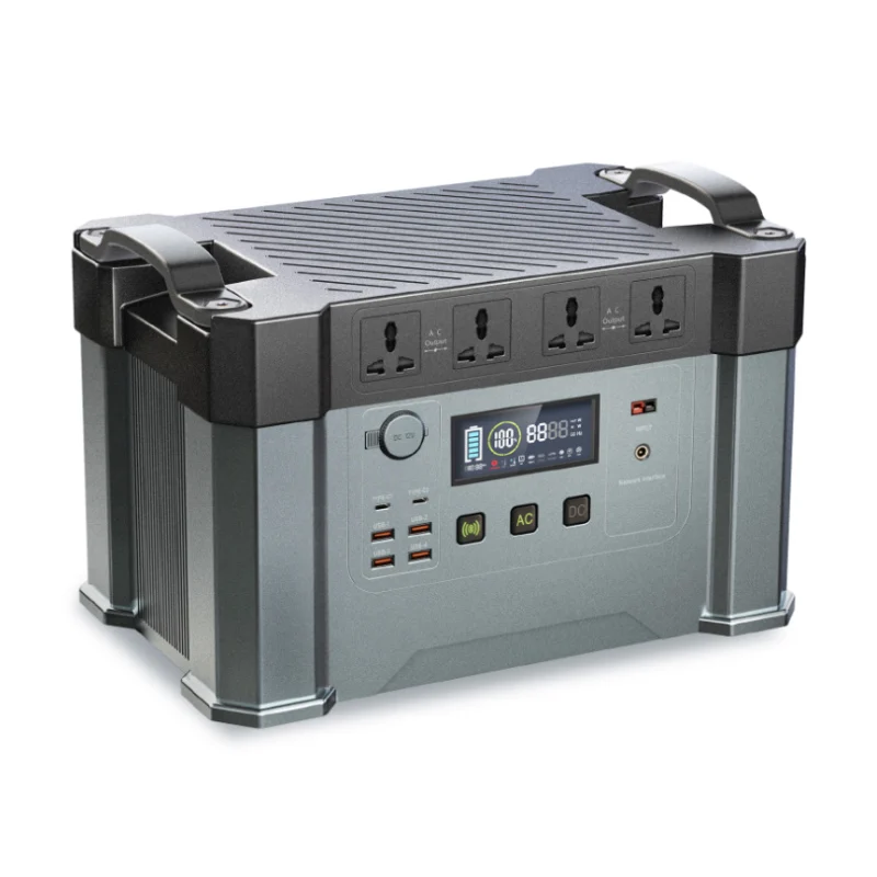 High Capacity APP Control 2000w Portable Power Station Power Station Lithium For Family Use