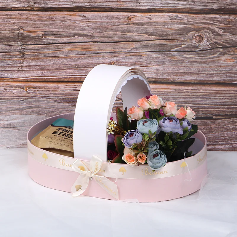 AN High-grade Creative Baby Cradle Crib flower Box Full Moon gift Box Packing soap bouquet gift box