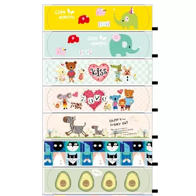 Custom Logo Print Band Aid With Dispenser For Promotion,First Aid Plaster With Plastic Box