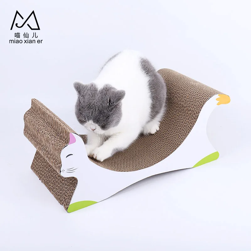 Eco-Friendly Feature corrugated paper material cat fish toy