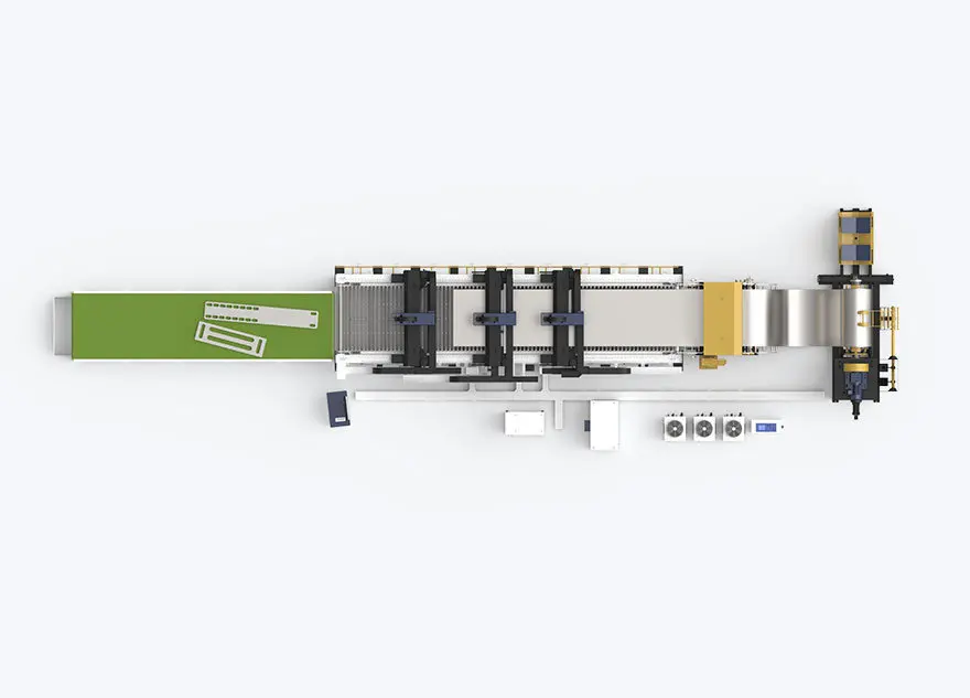 Top Ranked Automatic Coil Fed Laser Sheet Cutting Machine for Fiber Laser Metal Cutting